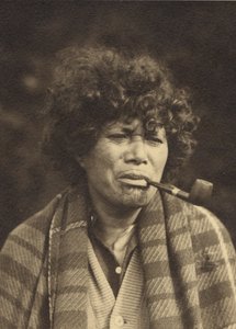 Maori Karakter Çalışması, c.1927 (gümüş jelatin baskı) by Una Garlick