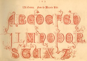 12. yüzyıl. Mazarin İncilinden, 1862 by Unbekannt