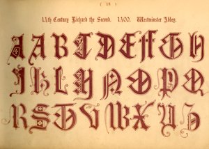 14. yüzyıl. İkinci Richard. 1400. Westminster Manastırı, 1862 by Unbekannt