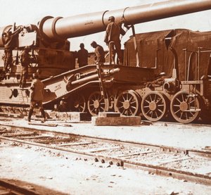 Louise, Mailly, kuzey Fransa, c1914-c1918 adlı 370 demiryolu silahı by Unbekannt