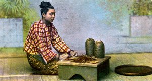 Puro yapan Birmanyalı kadın, 1900