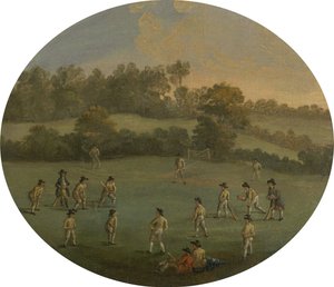 Bir Kriket Oyunu Marylebone Fields
