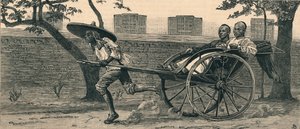 Bir Jinriksha veya Çin el arabası, c1883. by Unbekannt
