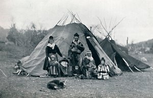 Bir Lapland kampı, 1912 by Unbekannt