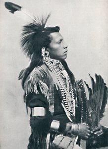 Bir Kuzey Amerika Kızılderili şefi profili, 1912 by Unbekannt