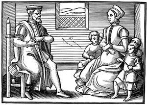 Püriten Bir Aile, 1563 by Unbekannt