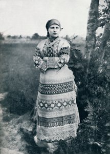 Kostümlü bir Rus köylüsü, 1912 by Unbekannt