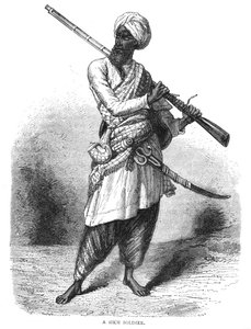 Bir Sih Askeri, c1880 by Unbekannt