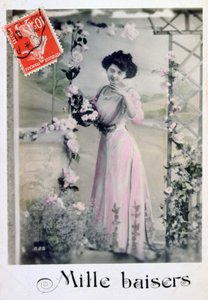 Bin öpücük, Fransız Kartpostalı, c1900 by Unbekannt