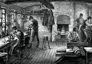 Bir bıçakçı dükkanı, c1880 by Unbekannt