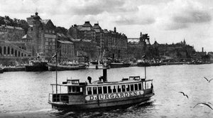 Djurgarden adasına giden bir feribot, Stockholm, İsveç, c1923 by Unbekannt