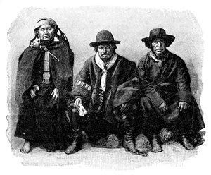 Bir grup Araucanlı, ŞiliArjantin, 1895 by Unbekannt