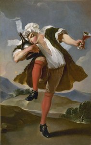 A la bonne buteille. 1780 ile 1800 yılları arasında bir şarap tüccarının tabelası. by Unbekannt