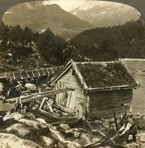 Stalheims nehri, Naerodal, Norveç, c1905