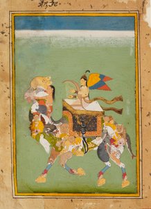 Sihirli bir deveye binen peri veya peri, c1680 by Unbekannt
