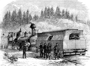 Bir demiryolu bataryası, Amerikan İç Savaşı, 1861-1865 c1880 by Unbekannt