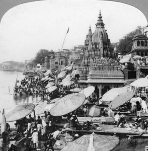 Benares Varanasi, Hindistan, 1900