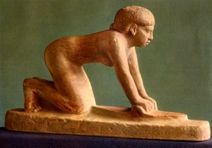 Mısır öğüten bir kadın, c2650 M.Ö. 1936 by Unbekannt