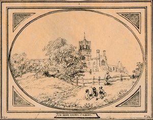 Abbey Kilisesi, St. Albans, 1782 by Unbekannt