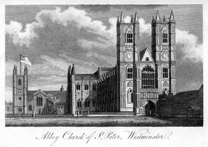St Peter Manastırı Kilisesi, Westminster, Londra, 1805 by Unbekannt
