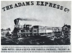 Adams Express Şirketi reklamı, c1860s 1954 by Unbekannt