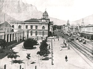Adderley Street, Commercial Exchange and Standard Bank, Cape Town, Güney Afrika, 1895. by Unbekannt