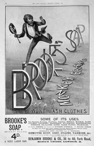 Brookes Monkey Brand sabun reklamı, 1889 by Unbekannt
