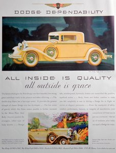 Dodge arabaları için reklam, 1931 by Unbekannt