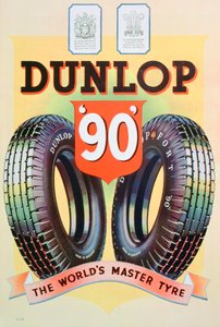 Dunlop 90 lastikleri için reklam, 1935 by Unbekannt