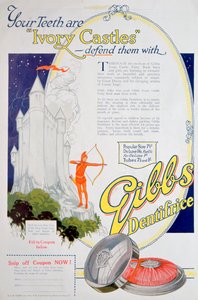 Gibbs Solid Diş Macunu için Reklam, 1922 by Unbekannt