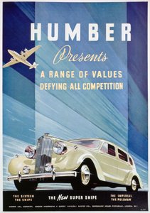 Humber motorlu arabalar için reklam, 1938 by Unbekannt