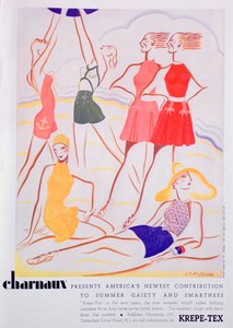 Krepe-Tex banyo kostümleri için reklam, 1935 by Unbekannt