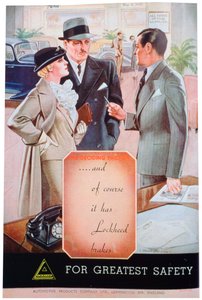 1937 Leamington Spa Otomotiv Ürünleri tarafından Lockheed araba frenleri için reklam by Unbekannt