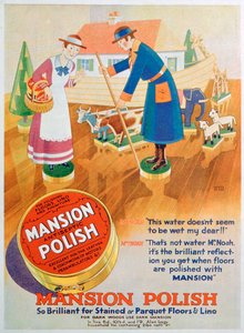 Mansion antiseptik zemin cilası için reklam, 1933 by Unbekannt