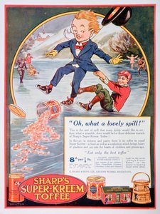 Sharps Super-Kreem Toffee reklamı, 1923 by Unbekannt