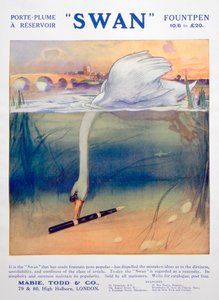 Swan dolma kalem reklamı, c1906 by Unbekannt