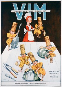 Vim temizleyici ve parlatıcı reklamı, 1919 by Unbekannt