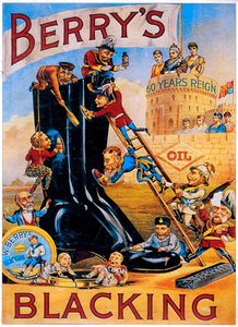 Berrys çizme cilası için reklam, 1887 by Unbekannt