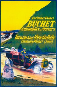Buchet arabaları için reklam, c1910