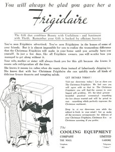 Frigidaire buzdolapları için reklam, 1936. by Unbekannt