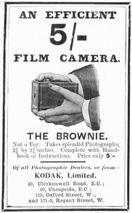 Kodak Brownie kutu kameraları için reklam, 1900 by Unbekannt