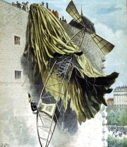 Alberto Santos-Dumont 1873-1932 Brezilyalı havacı, Deutsch Prize başarısız girişimi by Unbekannt