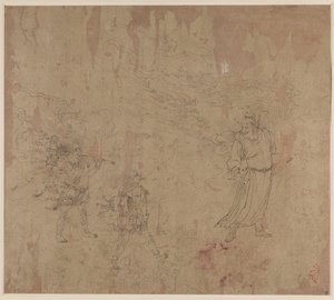 Taoist ve Budist Temaları Albümü: Taoist Tanrıların Alayı: Yaprak 18, 1200