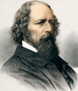 Alfred Tennyson, 1 Baron Tennyson, İngiliz şair, c1880 by Unbekannt