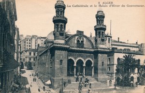 Cezayir - Katedral ve Valinin Kış Sarayı, c1900 by Unbekannt
