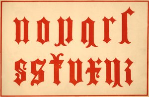 Alfabe, arkaik harfler, küçük harf by Unbekannt