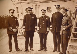 Amerikan amiralleri Kral ile birlikte yüzüyor, 1918 1935 by Unbekannt