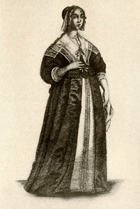 Ev elbisesi içinde bir İngiliz bayan, 1640, 1937. by Unbekannt