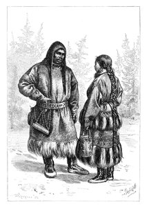 Bir Ostyak çifti, Asya, 1895 by Unbekannt