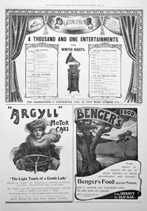 Illustrated London News gazetesinde bir reklam sayfası, Noel, 1905 by Unbekannt